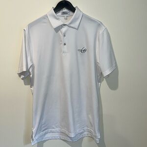 Men's Peter Millar white polo size medium
